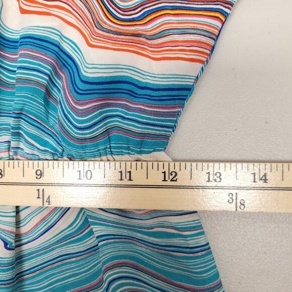 Trina Turk Caspian Agate Swirl Silk Dolman Short Sleeve  Mini Dress Size 0 - Picture 5 of 8